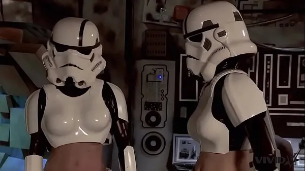 빅 Vivid Parody - 2 Storm Troopers enjoy some Wookie dick 내 동영상