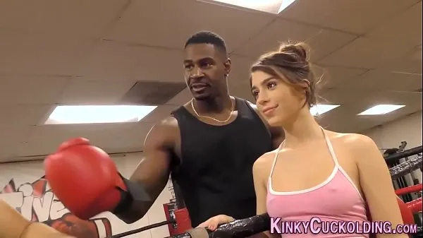 Big Domina cuckolds in boxing gym for cum my Videos