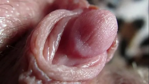 Big Extreme close up on my huge clit head pulsating my Videos