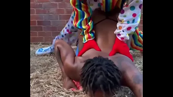 Big Clown has sex with ebony girl on farm my Videos