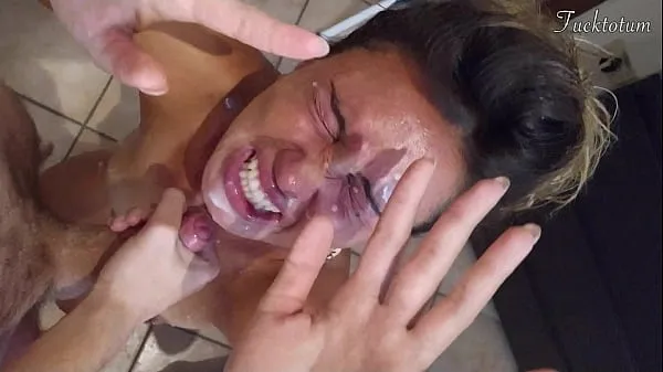 Big Girl orgasms multiple times and in all positions. (at 7.4, 22.4, 37.2). BLOWJOB FEET UP with epic huge facial as a REWARD - FRENCH audio my Videos