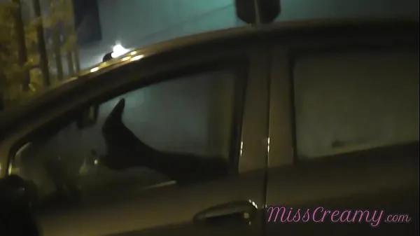 Big Sharing my slut wife with a stranger in car in front of voyeurs in a public parking lot - MissCreamy my Videos