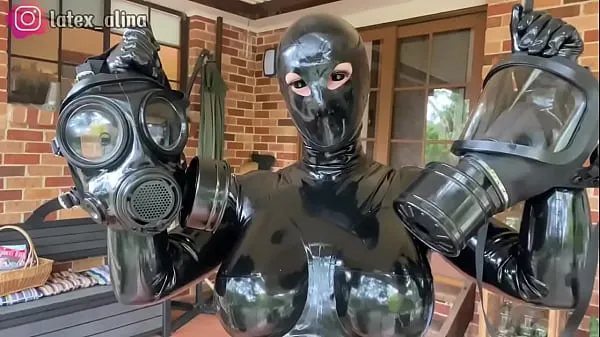 Big Unknown Latex Creature Enjoying Gas Masks my Videos