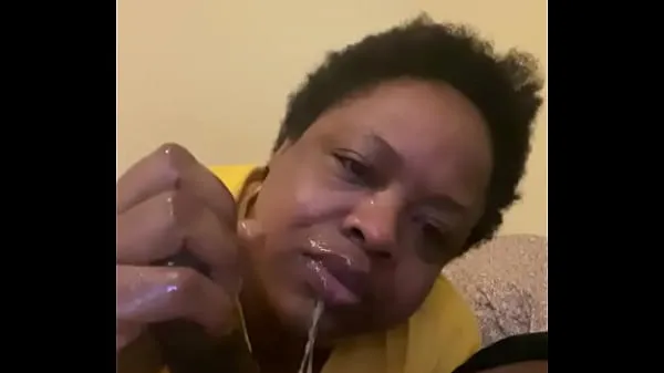 Big Mature ebony bbw gets throat fucked by Gansgta BBC Video saya