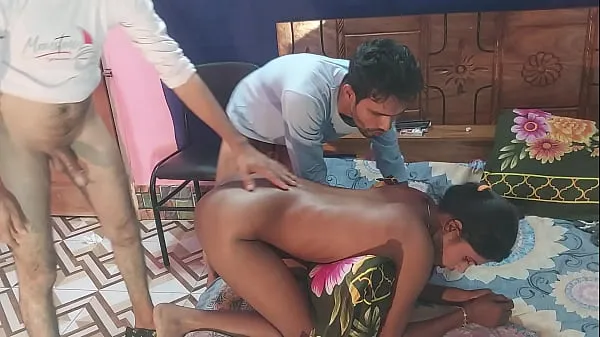Veliki First time sex desi girlfriend Threesome Bengali Fucks Two Guys and one girl , Hanif pk and Sumona and Manik moji videoposnetki