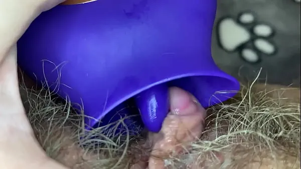 Big Extreme closeup big clit licking toy orgasm hairy pussy Video saya