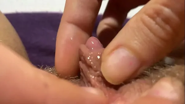 Μεγάλο huge clit jerking orgasm extreme closeup βίντεό μου