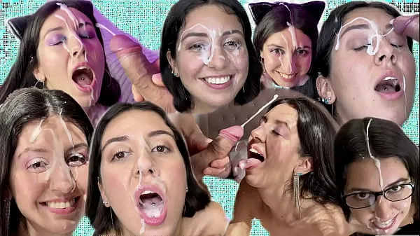 Grande Huge Cumshot Compilation - Facials - Cum in Mouth - Cum Swallowing meus vídeos